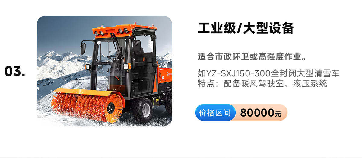 揚子YZ-SXJ150-300全封閉大型清雪車